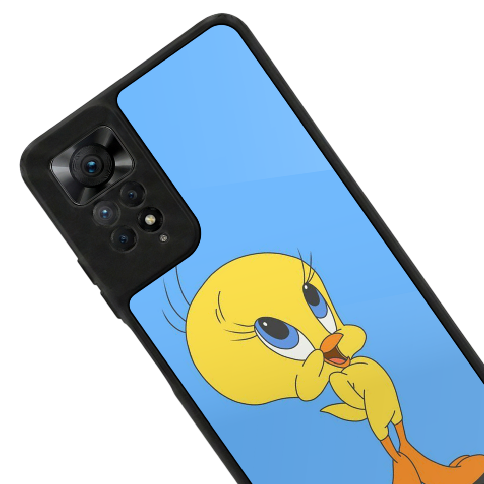 Xiaomi Redmi Note 12 Pro Uyumlu Tweety Tasarımlı Glossy Premium Kılıf
