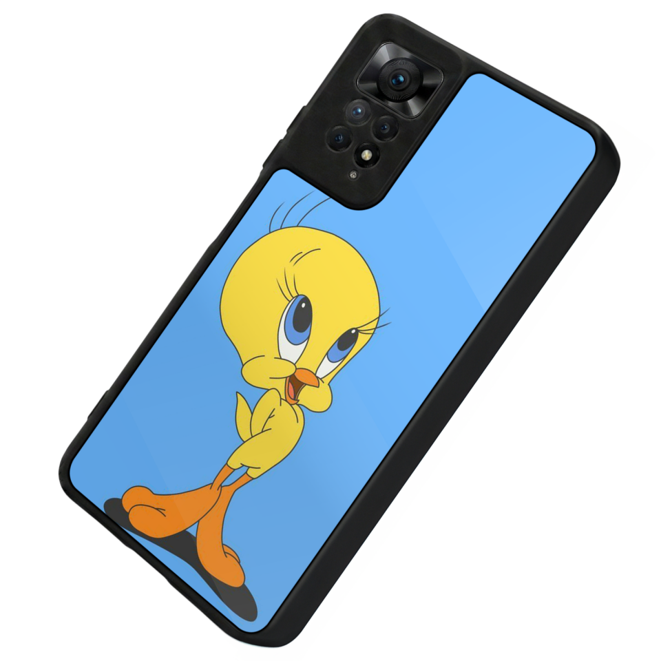 Xiaomi Redmi Note 12 Pro Uyumlu Tweety Tasarımlı Glossy Premium Kılıf