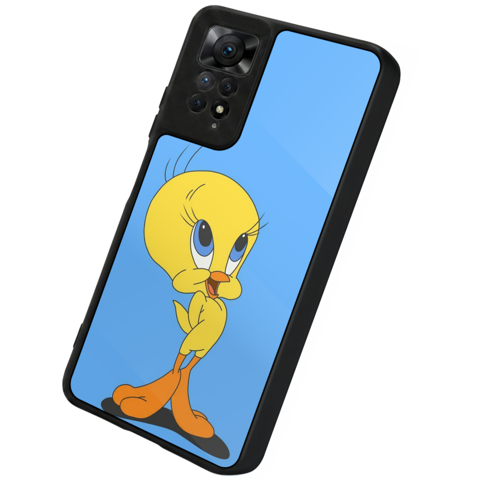 Xiaomi Redmi Note 12 Pro Uyumlu Tweety Tasarımlı Glossy Premium Kılıf