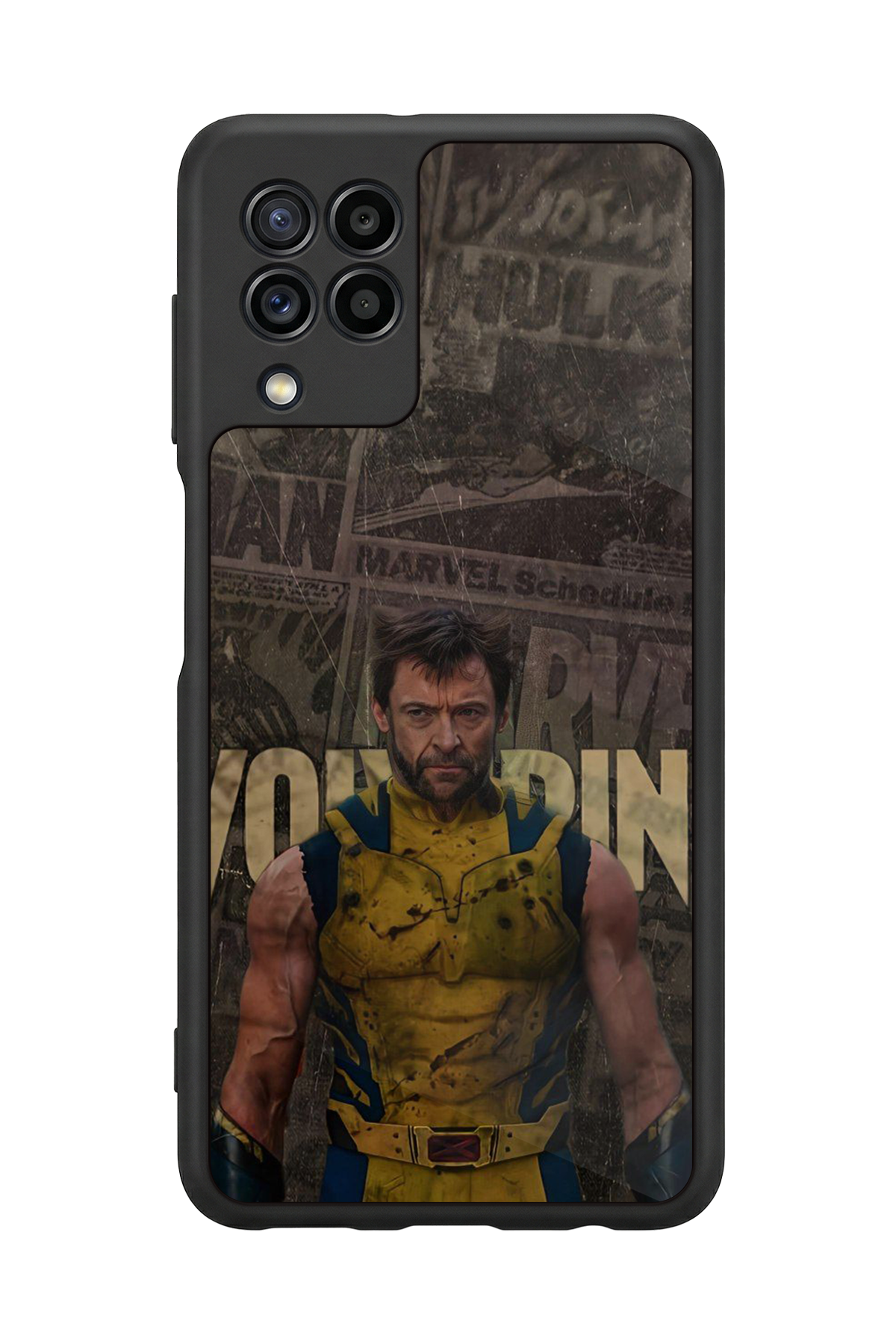 Samsung Galaxy M22 Uyumlu Wolverine Tasarımlı Glossy Premium Kılıf