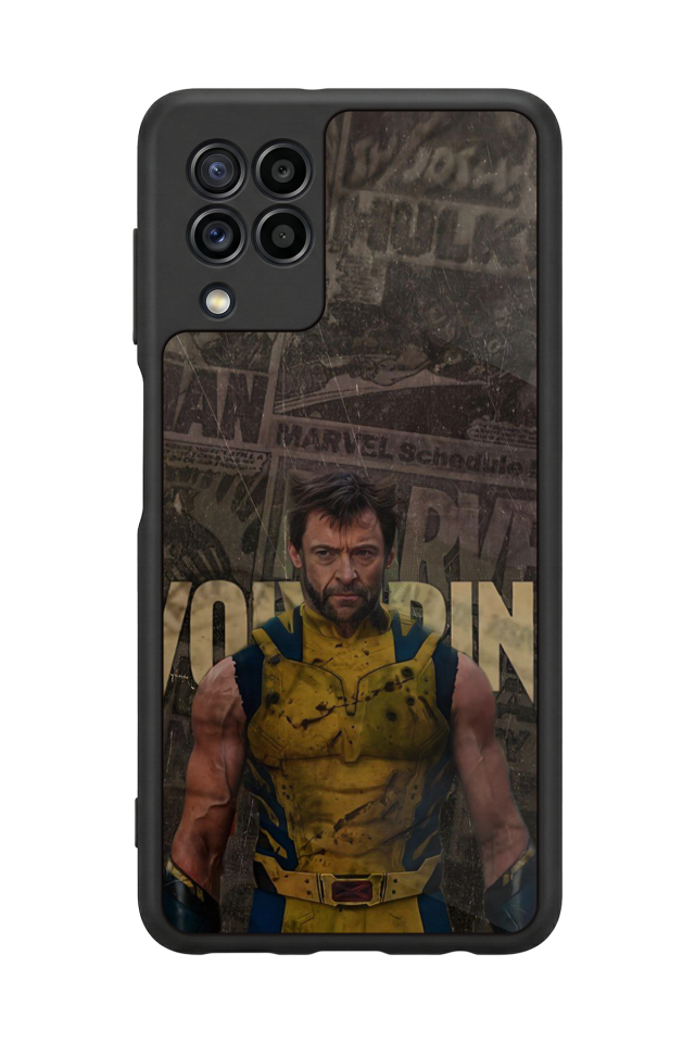 Samsung Galaxy M22 Uyumlu Wolverine Tasarımlı Glossy Premium Kılıf