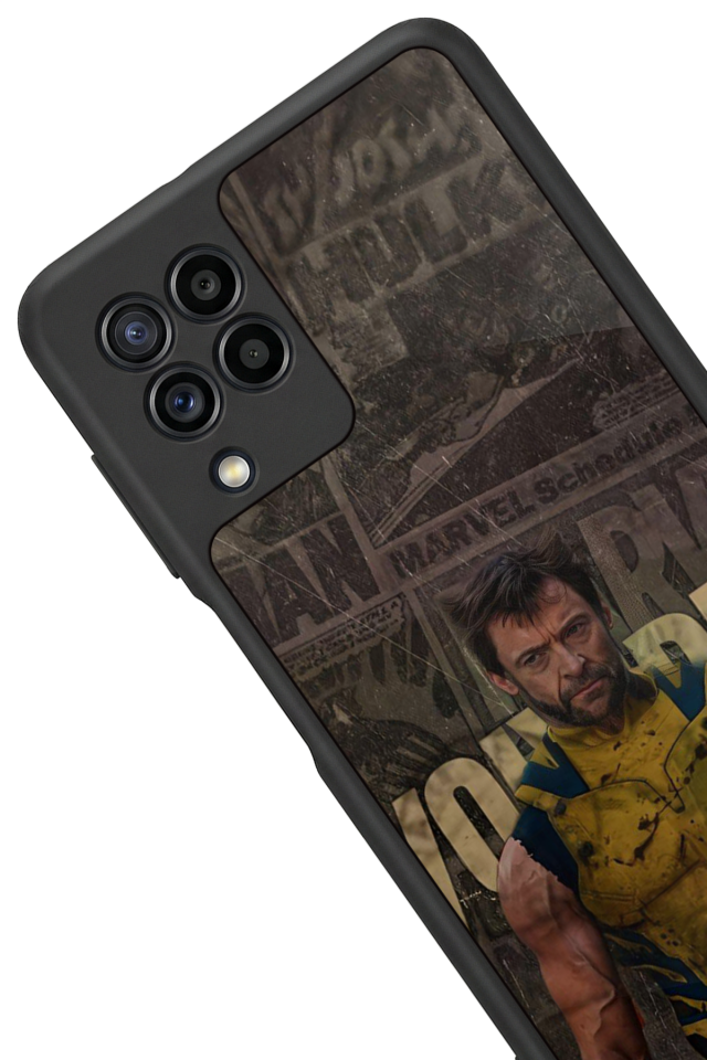 Samsung Galaxy M22 Uyumlu Wolverine Tasarımlı Glossy Premium Kılıf