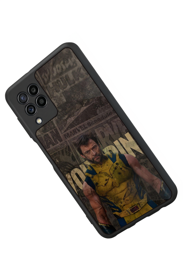 Samsung Galaxy M22 Uyumlu Wolverine Tasarımlı Glossy Premium Kılıf