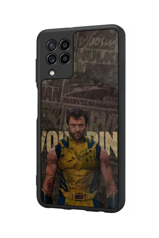 Samsung Galaxy M22 Uyumlu Wolverine Tasarımlı Glossy Premium Kılıf