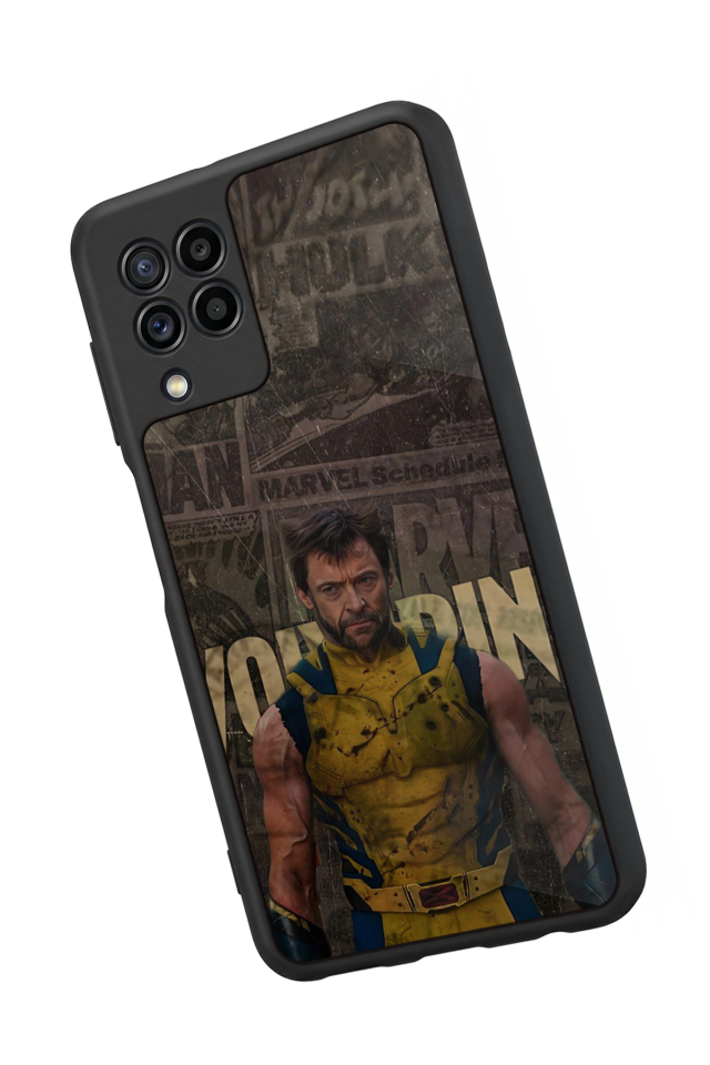 Samsung Galaxy M22 Uyumlu Wolverine Tasarımlı Glossy Premium Kılıf