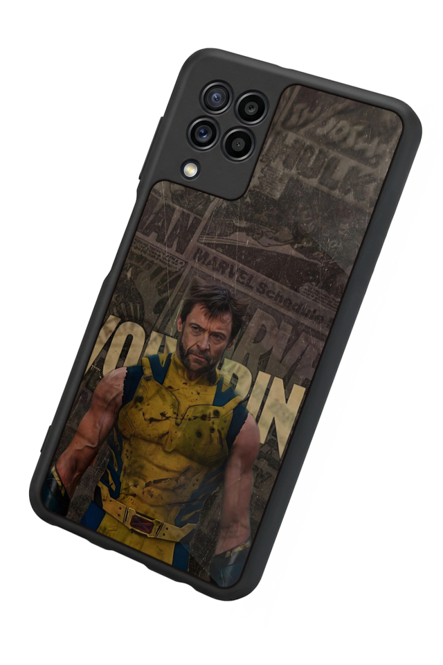 Samsung Galaxy M22 Uyumlu Wolverine Tasarımlı Glossy Premium Kılıf