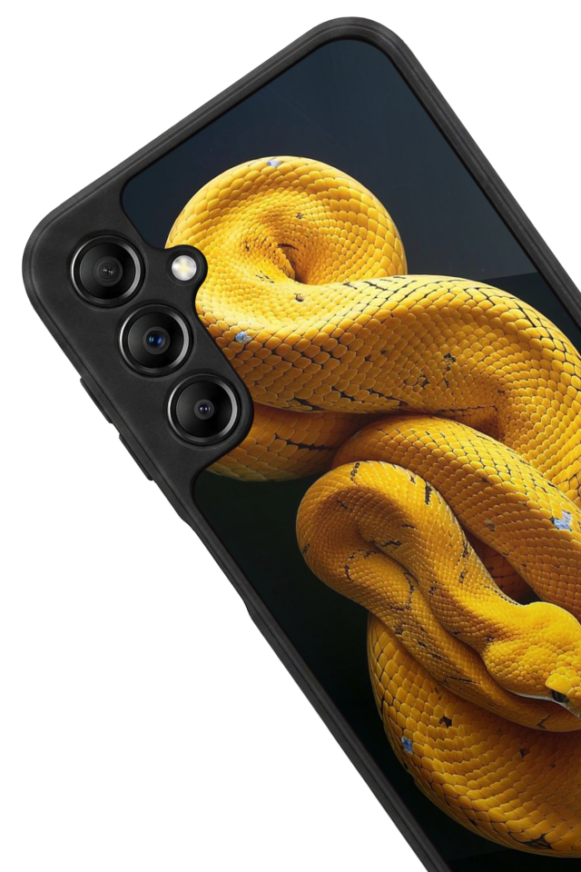 Samsung Galaxy A14 Uyumlu Yılan Tasarımlı Glossy Premium Kılıf