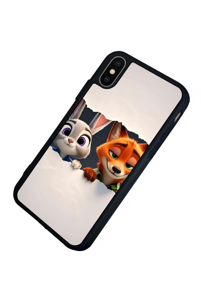 iPhone XS Max Uyumlu Zootropolis Tasarımlı Glossy Premium Kılıf