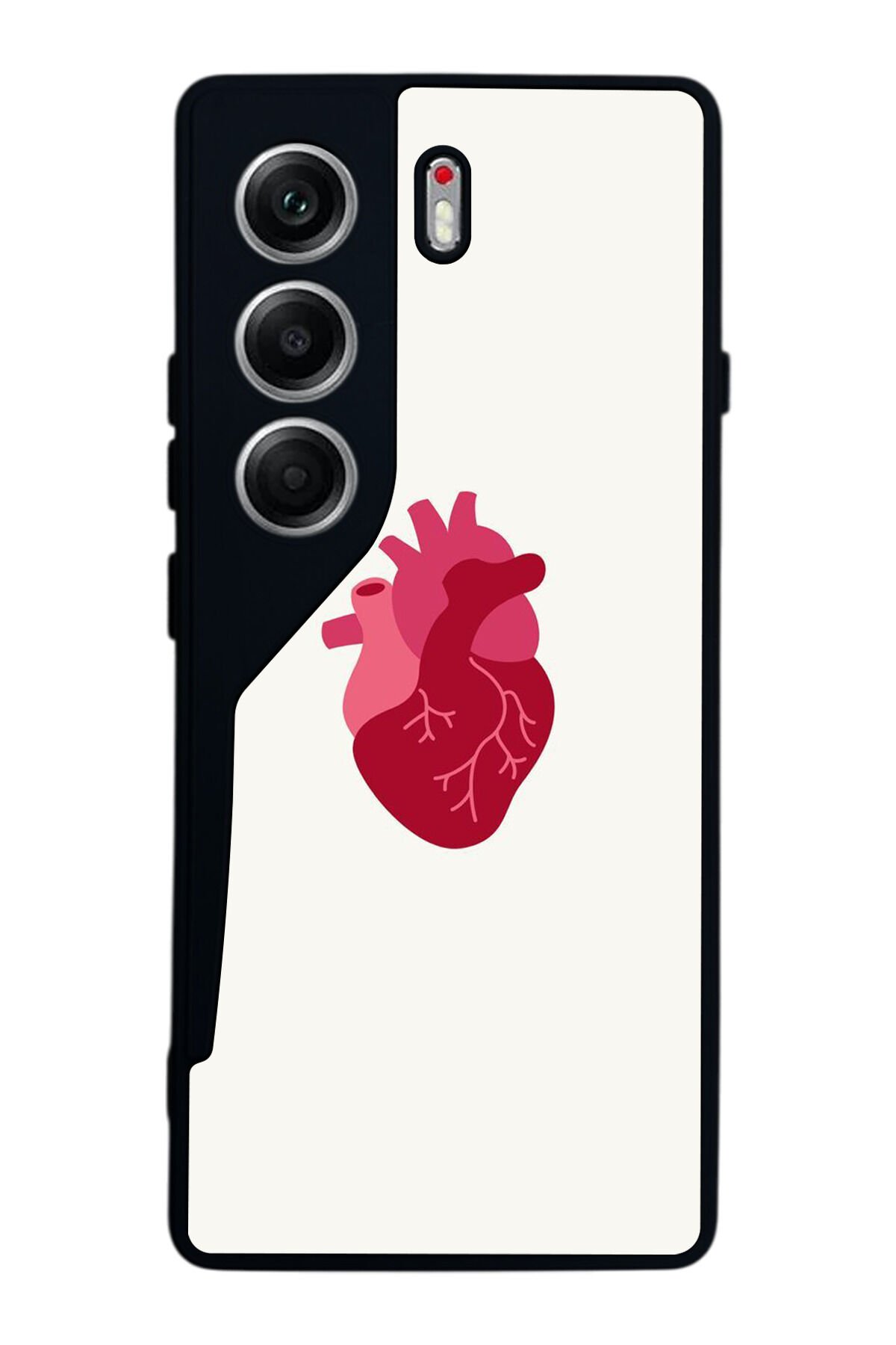 Tecno Camon 40 Uyumlu Kalp Love Tasarımlı Glossy Premium Kılıf