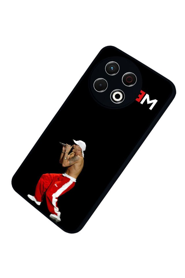 Tecno Spark 30 Pro Uyumlu Eminem Tasarımlı Glossy Premium Kılıf