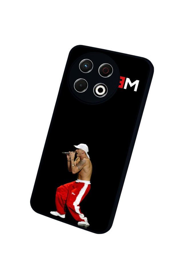 Tecno Spark 30 Pro Uyumlu Eminem Tasarımlı Glossy Premium Kılıf