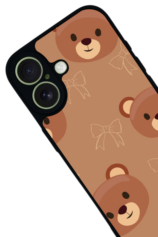 iPhone 17 Uyumlu Ayı Tasarımlı Glossy Premium Kılıf