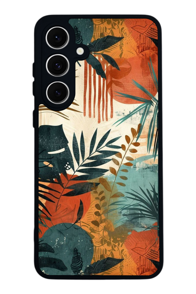 Samsung Galaxy A16 Uyumlu Botanik Tasarımlı Glossy Premium Kılıf