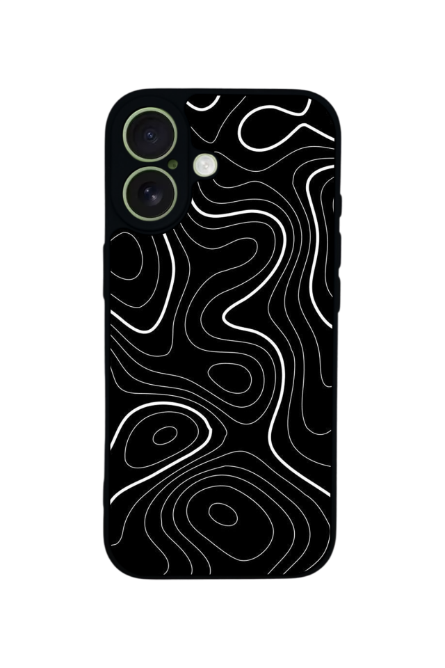 iPhone 17 Uyumlu Çizgi Sanatı Tasarımlı Glossy Premium Kılıf