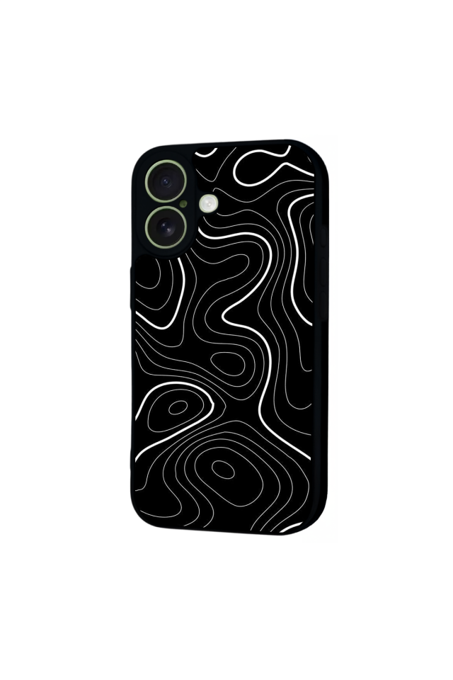 iPhone 17 Uyumlu Çizgi Sanatı Tasarımlı Glossy Premium Kılıf