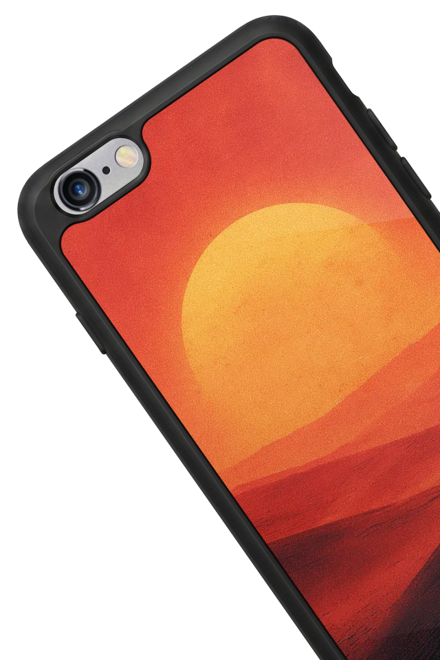 iPhone 6 Plus Uyumlu Güneş Tasarımlı Glossy Premium Kılıf