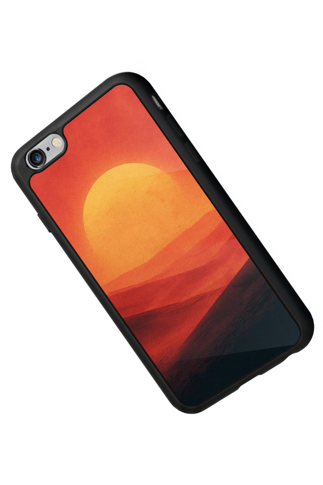 iPhone 6 Plus Uyumlu Güneş Tasarımlı Glossy Premium Kılıf