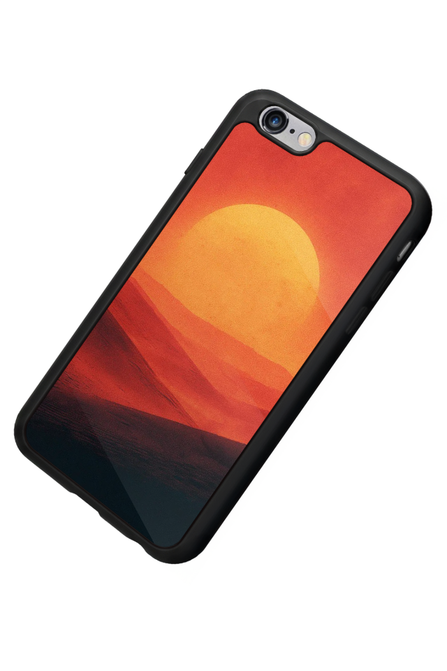 iPhone 6 Plus Uyumlu Güneş Tasarımlı Glossy Premium Kılıf