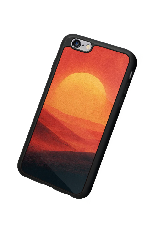 iPhone 6 Plus Uyumlu Güneş Tasarımlı Glossy Premium Kılıf