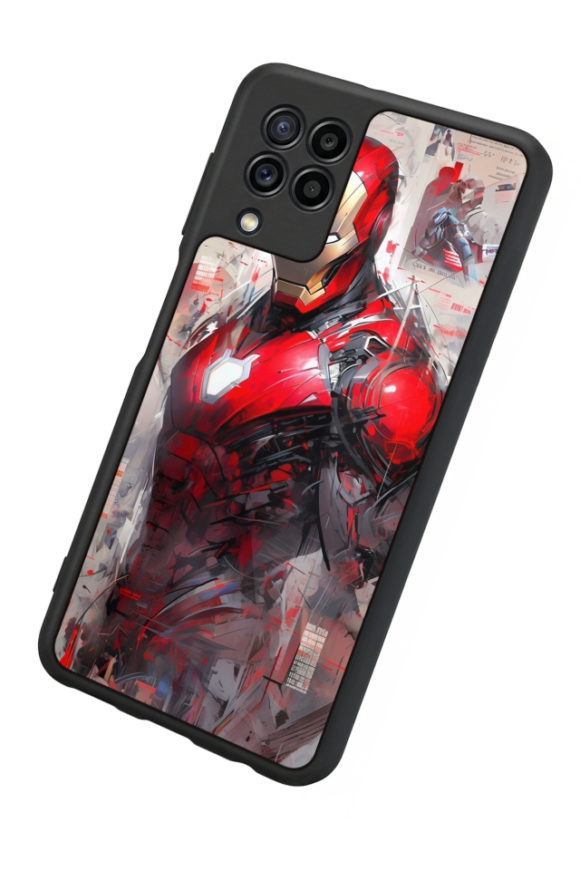 Samsung Galaxy M32 Uyumlu Iron Man ( Demir Adam ) Tasarımlı Glossy Premium Kılıf