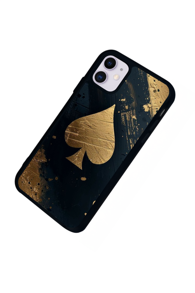 iPhone 11 Uyumlu Kart Tasarımlı Glossy Premium Kılıf