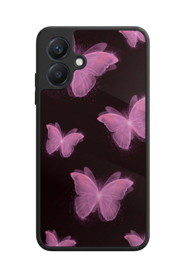 Samsung Galaxy A07 Uyumlu Kelebek Tasarımlı Glossy Premium Kılıf