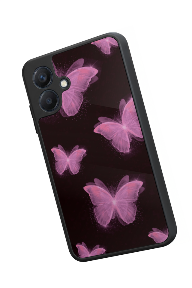 Samsung Galaxy A07 Uyumlu Kelebek Tasarımlı Glossy Premium Kılıf