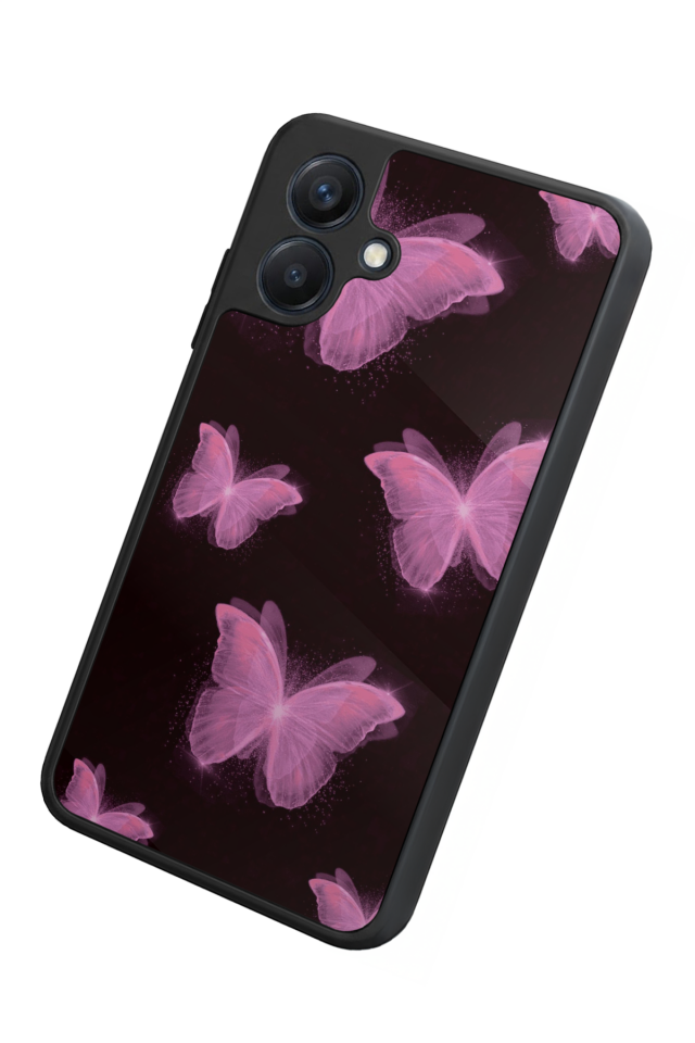 Samsung Galaxy A07 Uyumlu Kelebek Tasarımlı Glossy Premium Kılıf