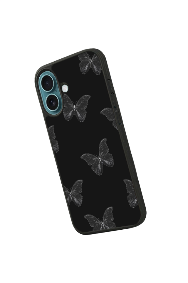 iPhone 16 Uyumlu Kelebek Tasarımlı Glossy Premium Kılıf