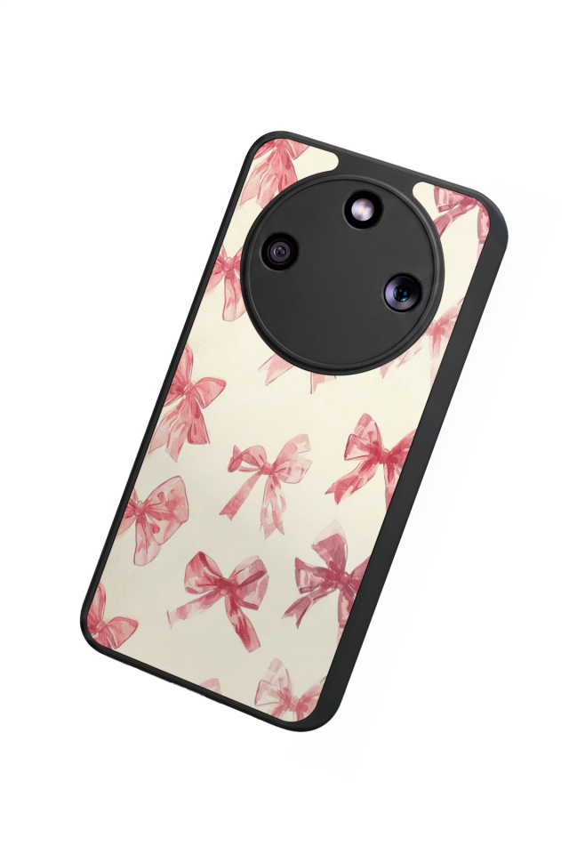 Honor Magic 8 Lite Uyumlu Kurdele Tasarımlı Glossy Premium Kılıf
