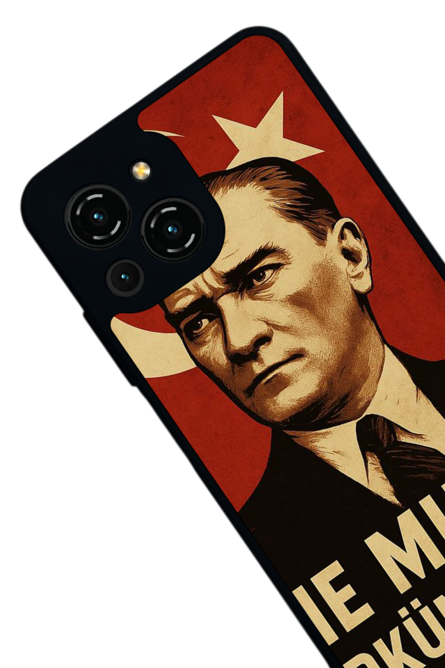 Reeder S23 Pro Max Uyumlu  Mustafa Kemal Ataturk Tasarımlı Glossy Premium Kılıf
