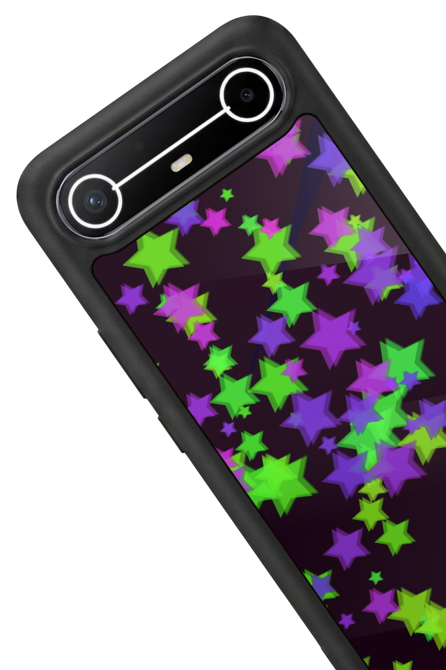 Tecno Spark Slim 5G Uyumlu Retro Yildizlar Tasarımlı Glossy Premium Kılıf