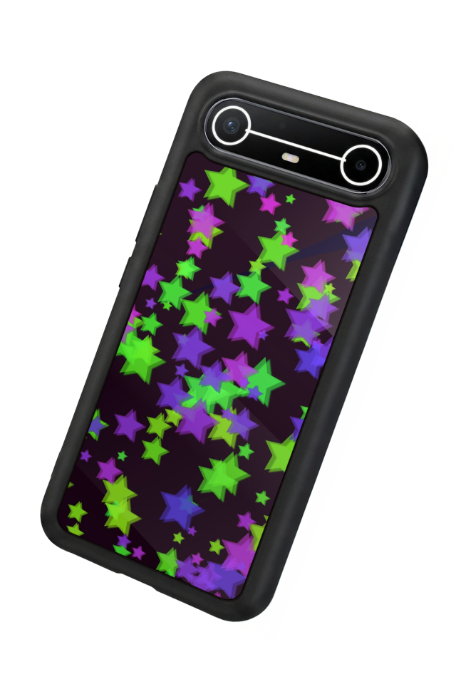 Tecno Spark Slim 5G Uyumlu Retro Yildizlar Tasarımlı Glossy Premium Kılıf