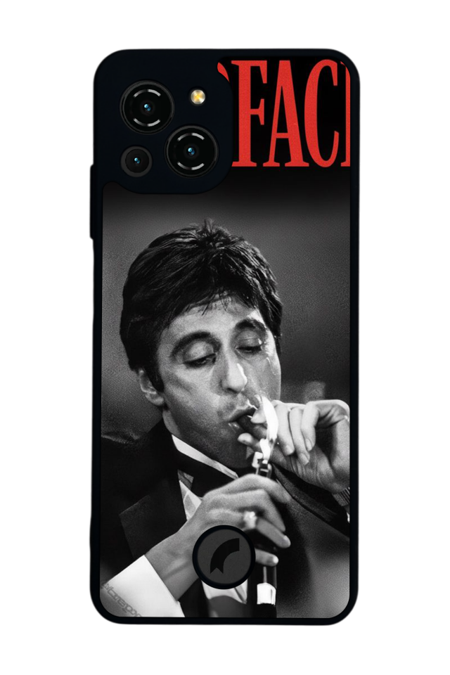 Reeder S23 Pro Max Uyumlu Scarface Tasarımlı Glossy Premium Kılıf