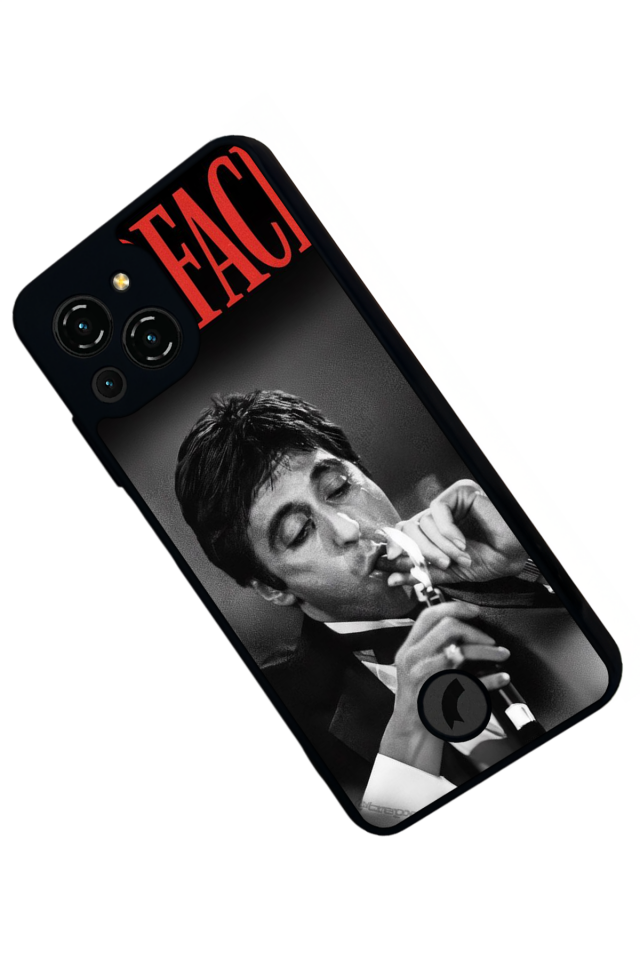 Reeder S23 Pro Max Uyumlu Scarface Tasarımlı Glossy Premium Kılıf