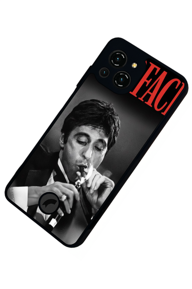 Reeder S23 Pro Max Uyumlu Scarface Tasarımlı Glossy Premium Kılıf