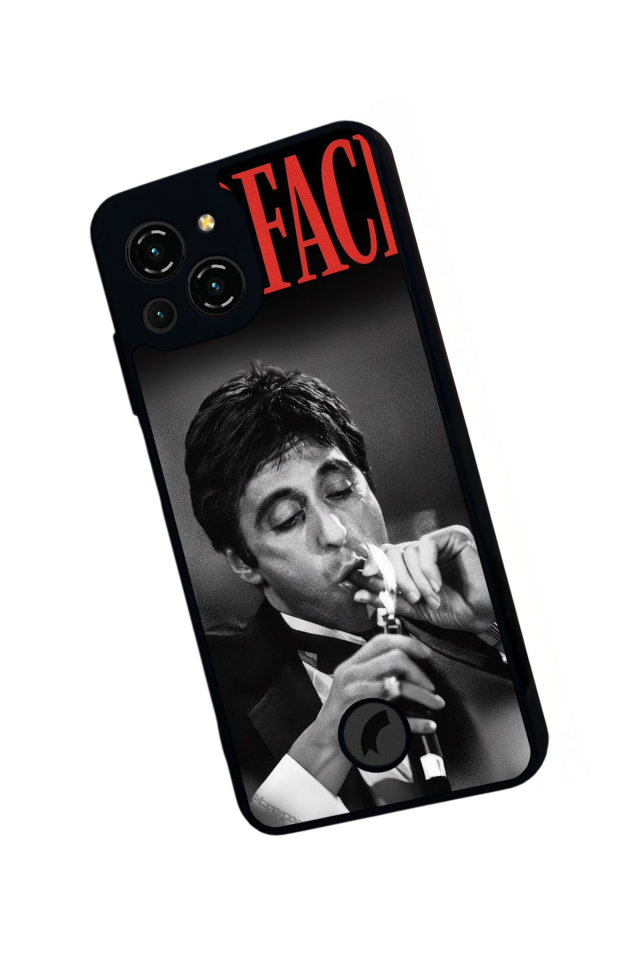 Reeder S23 Pro Max Uyumlu Scarface Tasarımlı Glossy Premium Kılıf