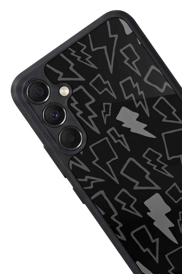 Samsung Galaxy A34 Uyumlu Simsek Tasarımlı Glossy Premium Kılıf