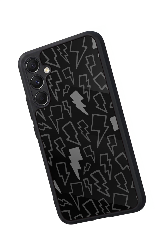 Samsung Galaxy A34 Uyumlu Simsek Tasarımlı Glossy Premium Kılıf