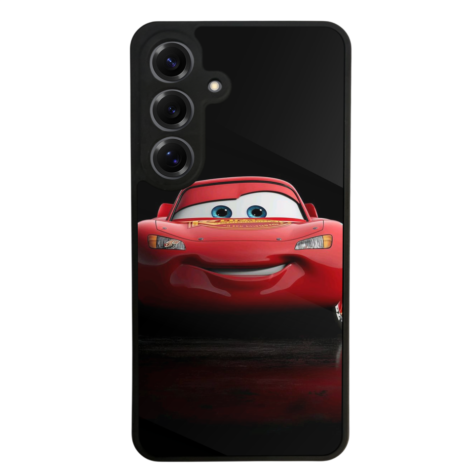 Samsung Galaxy S25 Uyumlu Şimsek McQueen Tasarımlı Glossy Premium Kılıf
