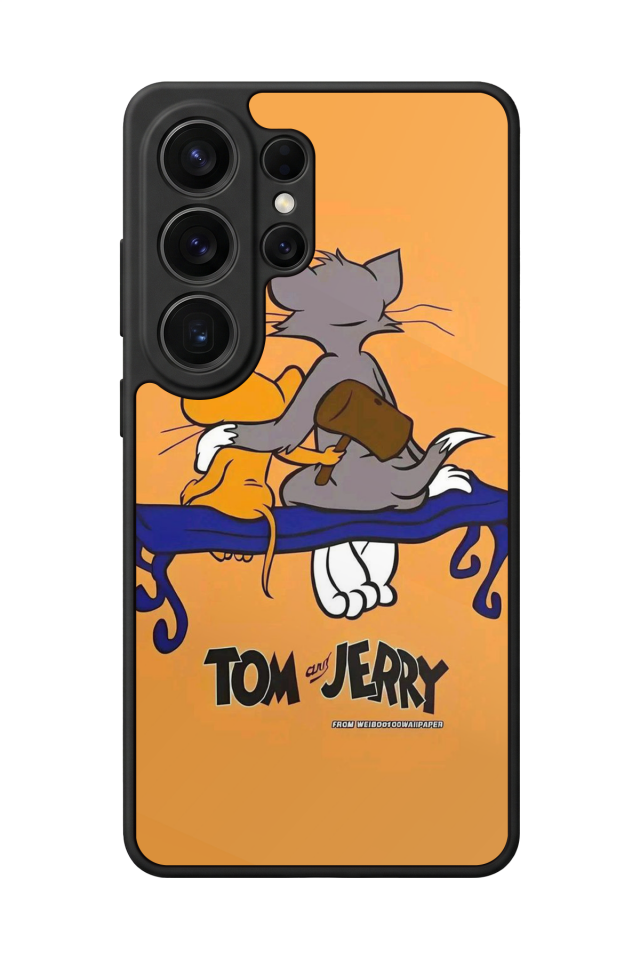 Samsung Galaxy S26 Ultra Uyumlu Tom And Jerry Tasarımlı Glossy Premium Kılıf