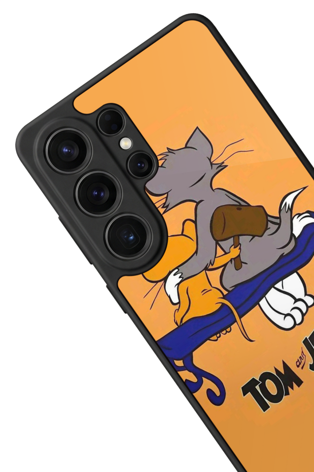 Samsung Galaxy S26 Ultra Uyumlu Tom And Jerry Tasarımlı Glossy Premium Kılıf
