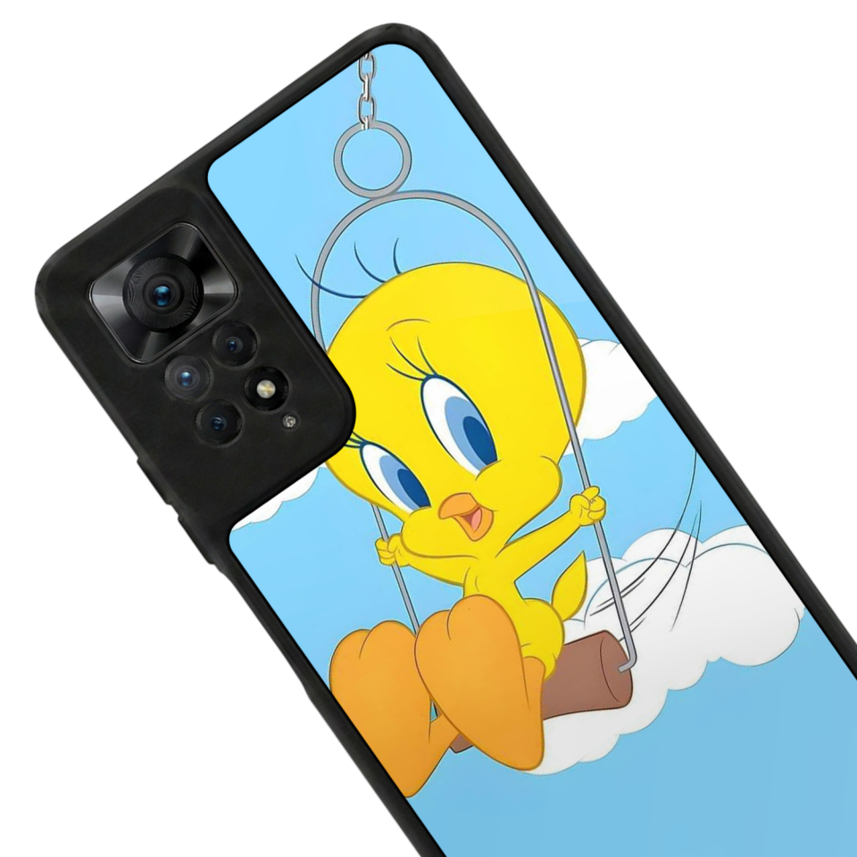 Xiaomi Redmi Note 12 Pro Uyumlu Tweety Tasarımlı Glossy Premium Kılıf