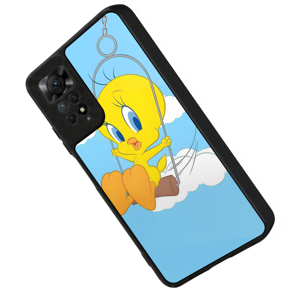 Xiaomi Redmi Note 12 Pro Uyumlu Tweety Tasarımlı Glossy Premium Kılıf