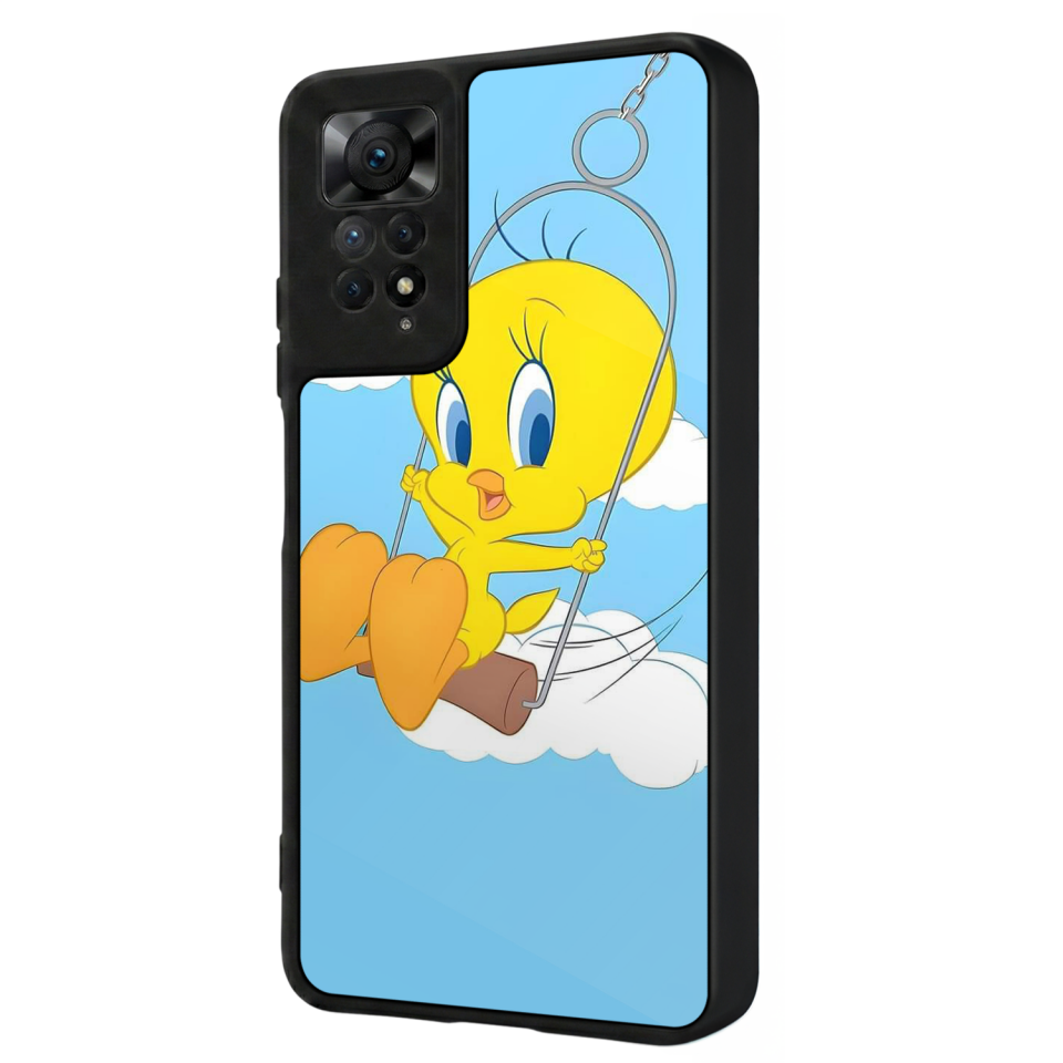 Xiaomi Redmi Note 12 Pro Uyumlu Tweety Tasarımlı Glossy Premium Kılıf