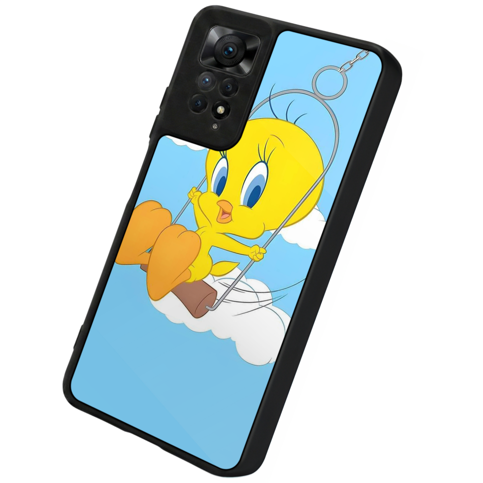 Xiaomi Redmi Note 12 Pro Uyumlu Tweety Tasarımlı Glossy Premium Kılıf