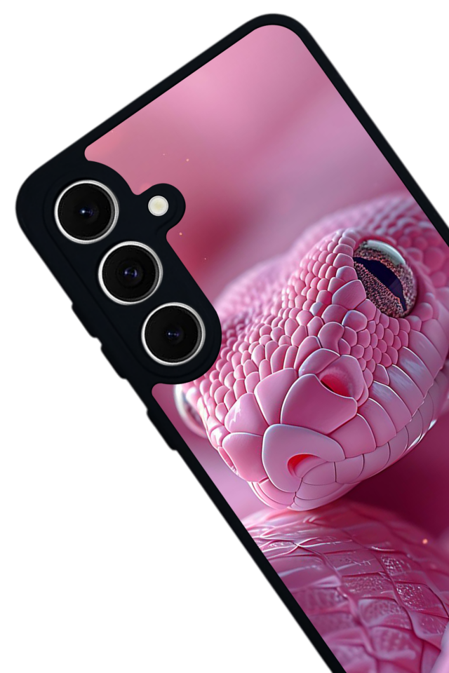 Samsung Galaxy S24 FE Uyumlu Yılan Tasarımlı Glossy Premium Kılıf