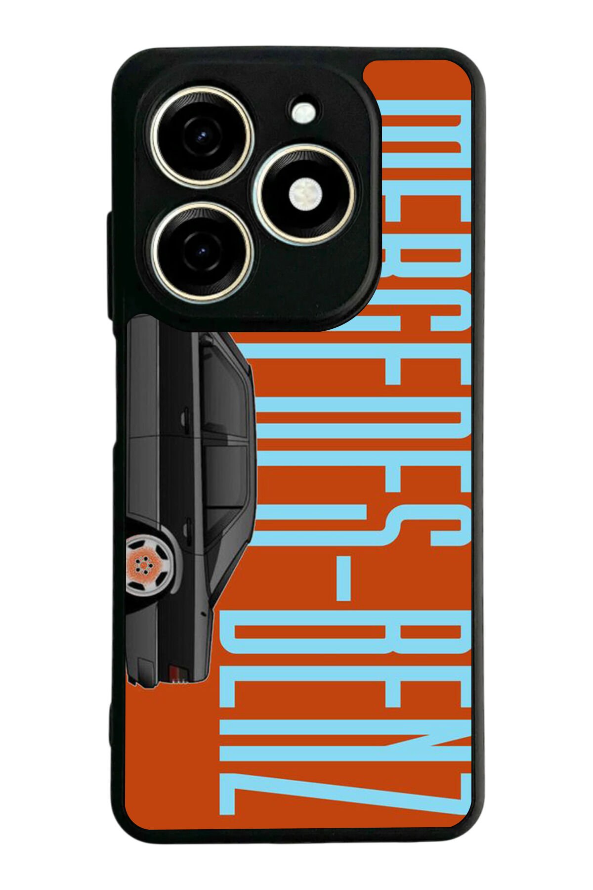 Infınıx Smart 8 Pro Uyumlu Mercedes Tasarımlı Glossy Premium Kılıf