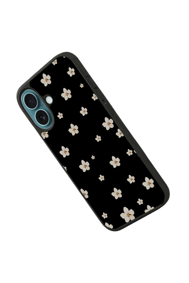 iPhone 16 Plus Uyumlu Cicek Tasarımlı Glossy Premium Kılıf