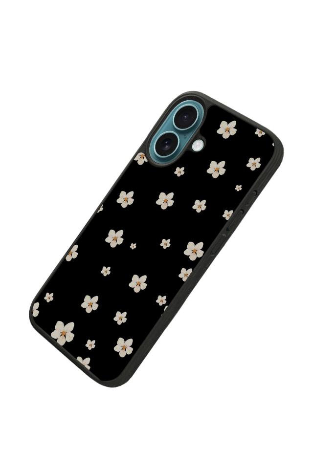 iPhone 16 Plus Uyumlu Cicek Tasarımlı Glossy Premium Kılıf
